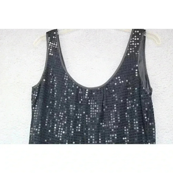 New York & Co. Sleeveless Allover Sequin Dress-Size 6-Cocktail-Back Zip - Picture 2 of 8